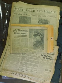 1928 MARYLANDER AND HERALD NEWSPAPERS VINTAGE ANTIQUE
