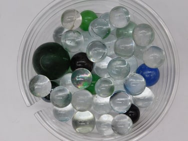 VINTAGE GLASS MARBLES