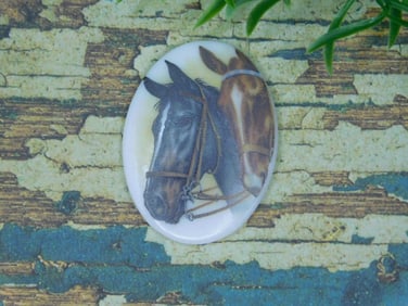 HORSE CABOCHON ROCK STONE LAPIDARY SPECIMEN