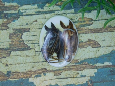 HORSE CABOCHON ROCK STONE LAPIDARY SPECIMEN