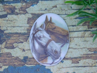 HORSE CABOCHON ROCK STONE LAPIDARY SPECIMEN