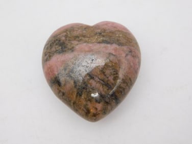 RHODONITE HEART ROCK STONE LAPIDARY SPECIMEN