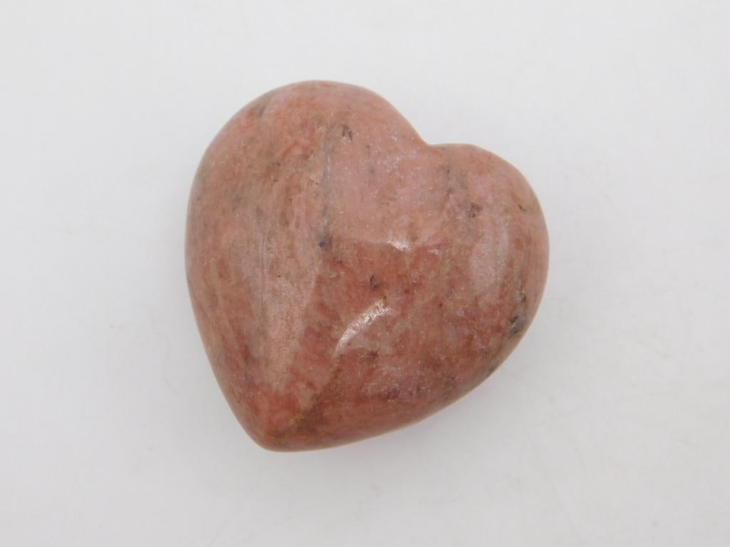 RHODOCHROSITE HEART ROCK STONE LAPIDARY SPECIMEN: RHODOCHROSITE HEART ROCK STONE LAPIDARY SPECIMEN