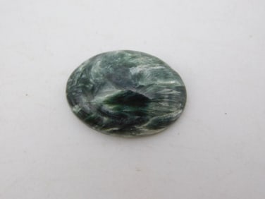 SERAPHINITE CABOCHON ROCK STONE LAPIDARY SPECIMEN