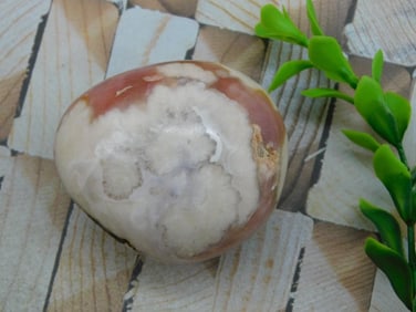 HATMANS FLOWER PETAL AGATE ROCK STONE LAPIDARY SPECIMEN