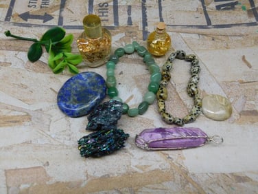 MIXED LOT ROCK STONE LAPIDARY SPECIMEN