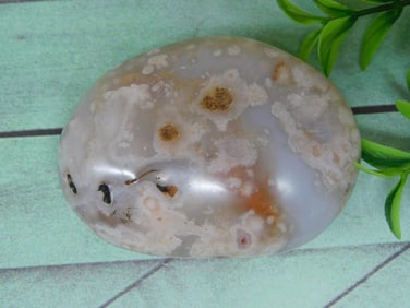 HATMANS FLOWER PETAL AGATE ROCK STONE LAPIDARY SPECIMEN