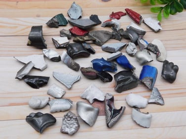 FORDITE MOTOR CITY AGATE ROCK STONE LAPIDARY SPECIMEN