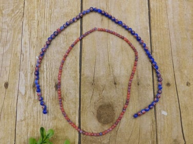 AFRICAN TRADE BEADS ROCK STONE LAPIDARY SPECIMEN