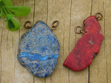 IMPRESSION JASPER PENDANTS ROCK STONE LAPIDARY SPECIMEN