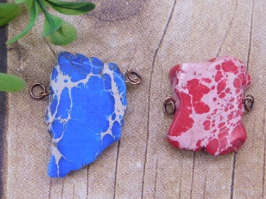 IMPRESSION JASPER PENDANTS ROCK STONE LAPIDARY SPECIMEN