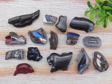 FORDITE MOTOR CITY AGATE ROCK STONE LAPIDARY SPECIMEN