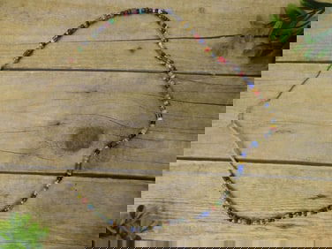 AFRICAN TRADE BEADS ROCK STONE LAPIDARY SPECIMEN