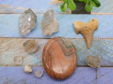 MIXED LOT ROCK STONE LAPIDARY SPECIMEN