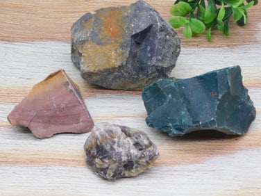 MIXED ROUGH LOT ROCK STONE LAPIDARY SPECIMEN