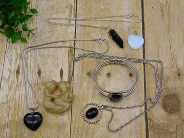 MIXED JEWELRY LOT ROCK STONE LAPIDARY SPECIMEN