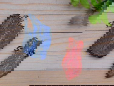 IMPRESSION JASPER PENDANTS ROCK STONE LAPIDARY SPECIMEN