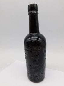 RARE EUROPEAN BLOB TOP GLASS MINERAL WATER BOTTLE VINTAGE ANTIQUE