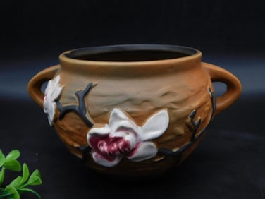 ROSEVILLE POTTERY MAGNOLIA DOUBLE-HANDLED VASE REPLICA