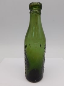 RARE EUROPEAN BLOB TOP GLASS MINERAL WATER BOTTLE VINTAGE ANTIQUE