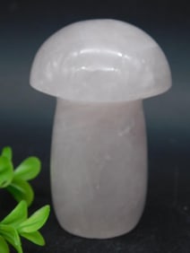 ROSE QUARTZ MUSHROOM ROCK STONE LAPIDARY SPECIMEN