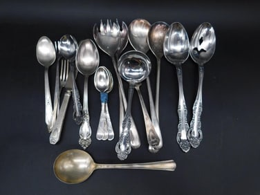 MIXED LOT CUTLERY SPOONS VINTAGE ANTIQUE