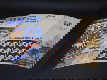 STANDARD DX ROAD MAPS ASSORTED STATES VINTAGE ANTIQUE AUTOMOBILIA