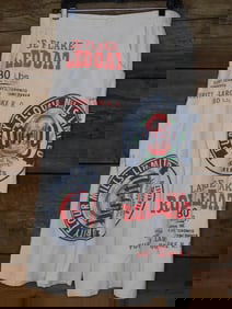 NEW FLOUR SACK PANTS SIZE L/XL NWT BOUTIQUE CLOTHING