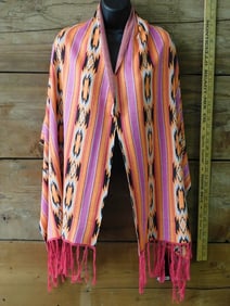 NEW L&B WESTERN SHAWL WRAP OSFA NWT BOUTIQUE CLOTHING