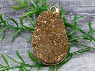 TITANIUM AMETHYST PENDANT ROCK STONE LAPIDARY SPECIMEN