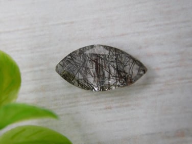 TOURMALATED QUARTZ ROCK STONE LAPIDARY SPECIMEN