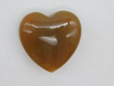 CARNELIAN HEART ROCK STONE LAPIDARY SPECIMEN