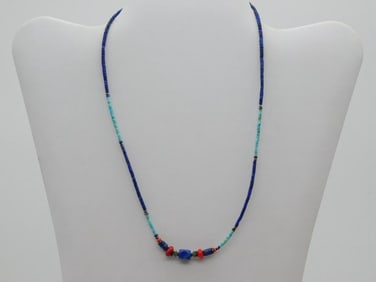 MIXED STONE NECKLACE ROCK STONE LAPIDARY SPECIMEN