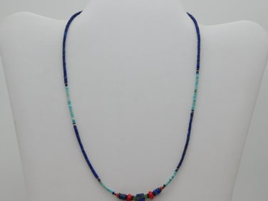 MIXED STONE NECKLACE ROCK STONE LAPIDARY SPECIMEN