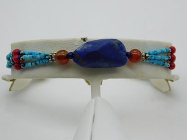 MIXED STONE BRACELET ROCK STONE LAPIDARY SPECIMEN