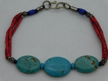 MIXED STONE BRACELET ROCK STONE LAPIDARY SPECIMEN