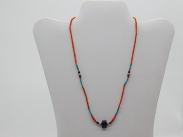 MIXED STONE NECKLACE ROCK STONE LAPIDARY SPECIMEN