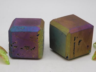 DRUZY TITANIUM CUBE ROCK STONE LAPIDARY SPECIMEN