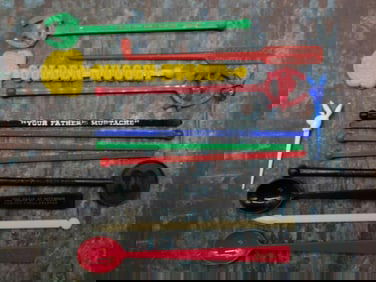 VINTAGE ADVERTISING STIR STICKS