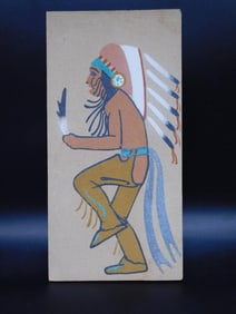NATIVE AMERICAN PAINTING VINTAGE ANTIQUE