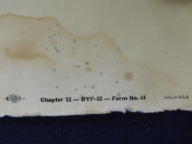 53X28 1952 THE SHELDON-CLAIRE COMPANY COMPETE POSTER VINTAGE ANTIQUE