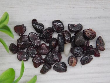 Lot of Tumbled Garnet Stones - 12 Grams