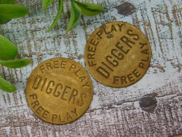 Pair of Diggers Free Play Tokens