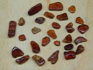 Polished Red Gemstones, 10 Grams Rock Stone Lapidary Specimen
