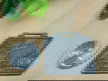 Insley Excavator Metal Watch Fob, Carr Equipment Co.