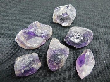 6 Rough Amethyst Stones Rock Stone Lapidary Specimen