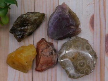 Mixed Lot Rock Stone Lapidary Specimen