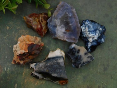 Mixed Lot Rock Stone Lapidary Specimen