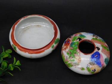 Hand-Painted Ceramic Hair Receiver