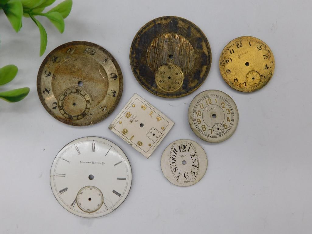 Vintage Watch Dials Mixed Brands and Styles WATCHMAKER WATCHMAKING TOOLS (1 of 4)